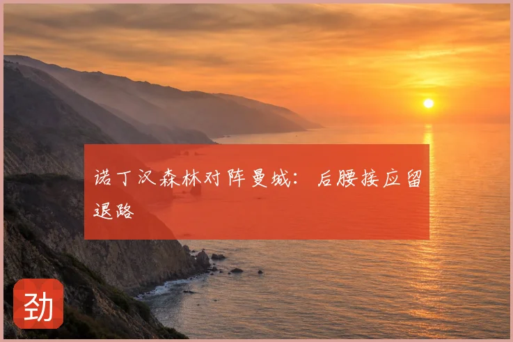 诺丁汉森林对阵曼城:后腰接应留退路