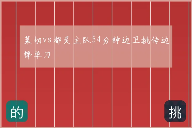 莱切vs都灵主队54分钟边卫挑传边锋单刀